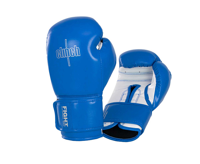 C187 Перчатки боксерские Clinch Fight 3.0 сине-белые