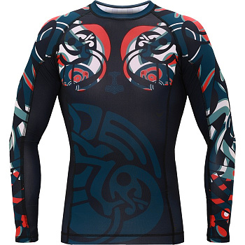 Рашгард Hardcore Training Nordic Pattern Black Russian LS