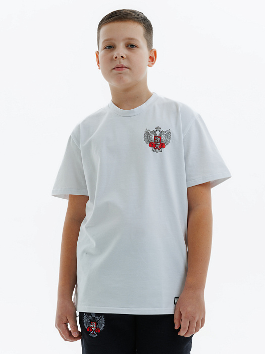 Футболка детская Puncher ФБ России 5.0 белая