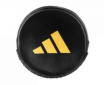 adiSDP01 Лапы Speed Disk Punching Mitt Leather черно-золотые     