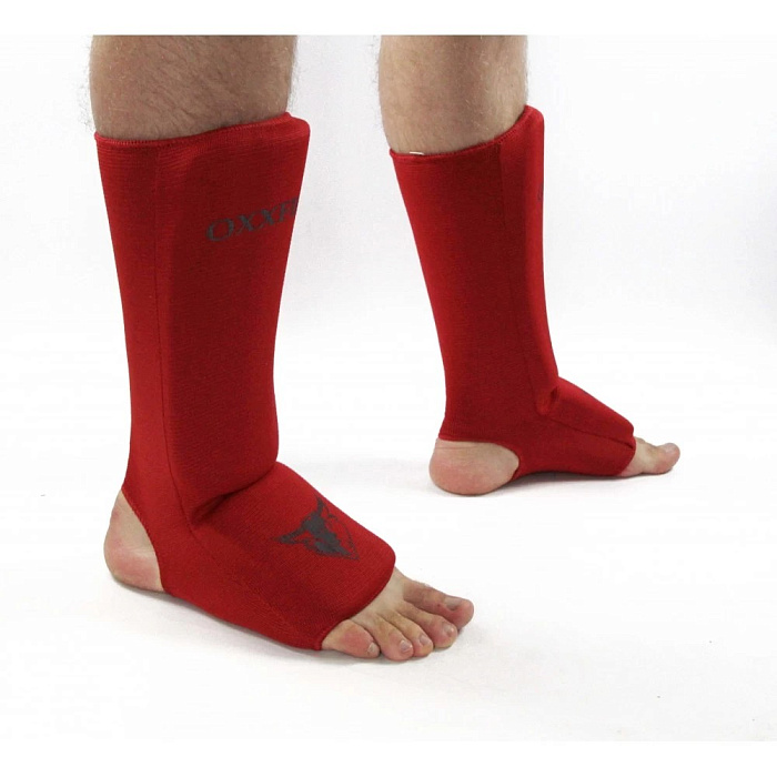 Защита голени и стопы OXXFIRE (чулком), красные 