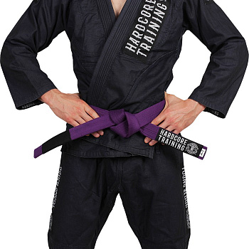 Пояс для кимоно Hardcore Training Premium Purple