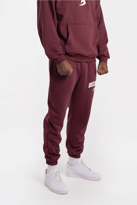 Джоггеры East Street BOXRAW Бордовый